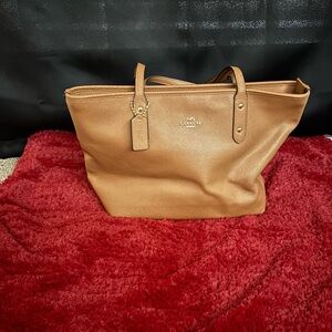 Coach Brown Leather Tote Bag